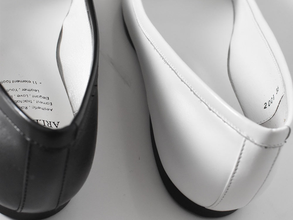 1017  スクエアカットバレエシューズ　AL2001K  Black　　木型No.A278