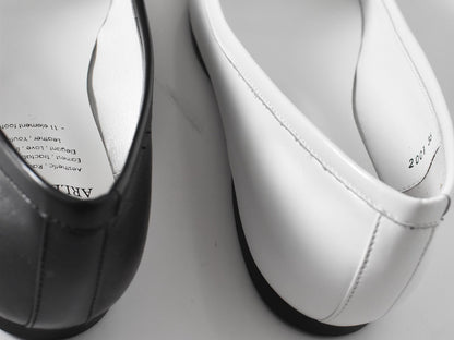 1017  スクエアカットバレエシューズ　AL2001K  Black　　木型No.A278