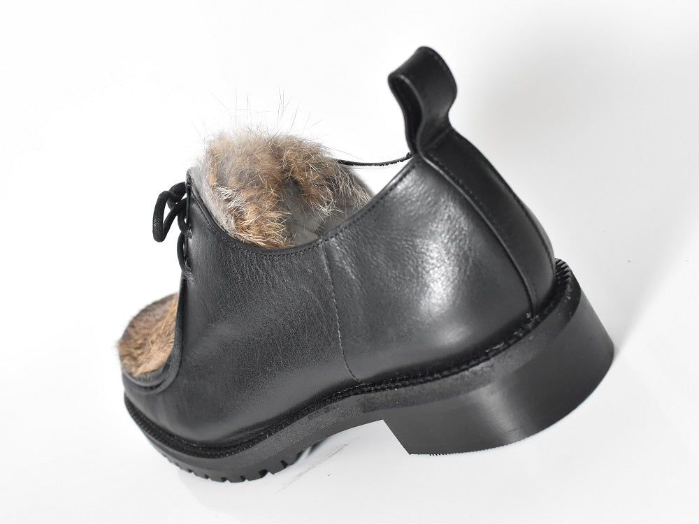 1001 チロリアンシューズ　AL1833K  Black/Rabbit　　木型No.H2546