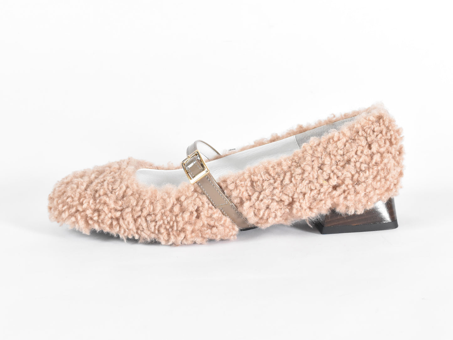 0001　スクエアモケモケメリージェーンシューズ　AL2521K  Ivorymokemoke　木型 . OGA