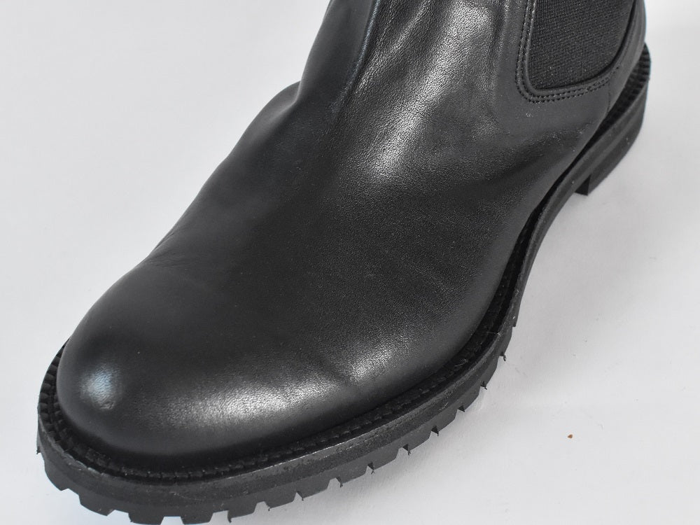 00001　ラウンドトウサイドゴアショートブーツ　AL2517SB　Black　　木型No.G1913