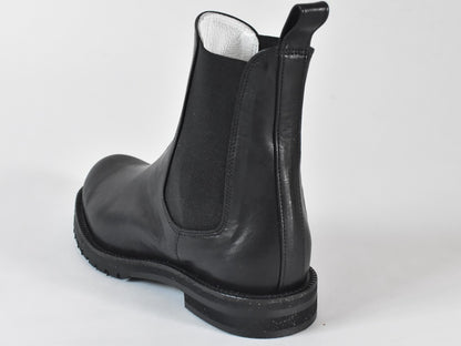 00001　ラウンドトウサイドゴアショートブーツ　AL2517SB　Black　　木型No.G1913