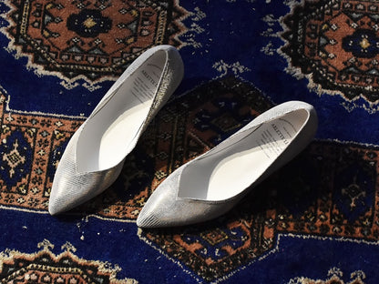 016  ポインテッドVカットパンプス　AL2418P   Goldlizard　　木型No.HARVEST