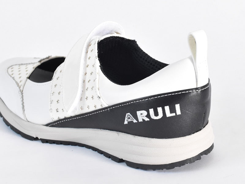 0001　Wingtip One Strap Velcro Sneakers　AL2525SN  Whitecombi　木型 . F1888