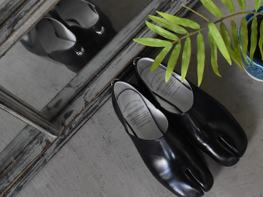 011  レザー足袋シューズ　AL2306TB  Black　　木型No.G1908H