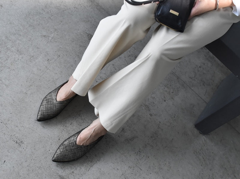 ポインテッドミッドカットフラットシューズ　AL2509K  Multi　　木型No.A296