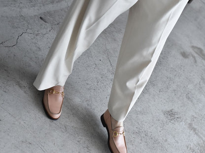 008  ラウンドトウビットローファー (スムース)　AL2103K Beige　　木型No.C1813