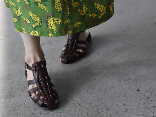 ラウンドトウマスキュリングルカサンダル　AL2505S  Darkbrown　木型.C1813