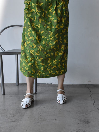 スクエアトウアンクルストラップグルカサンダル　AL2506S  Silverpaison　木型 . B819