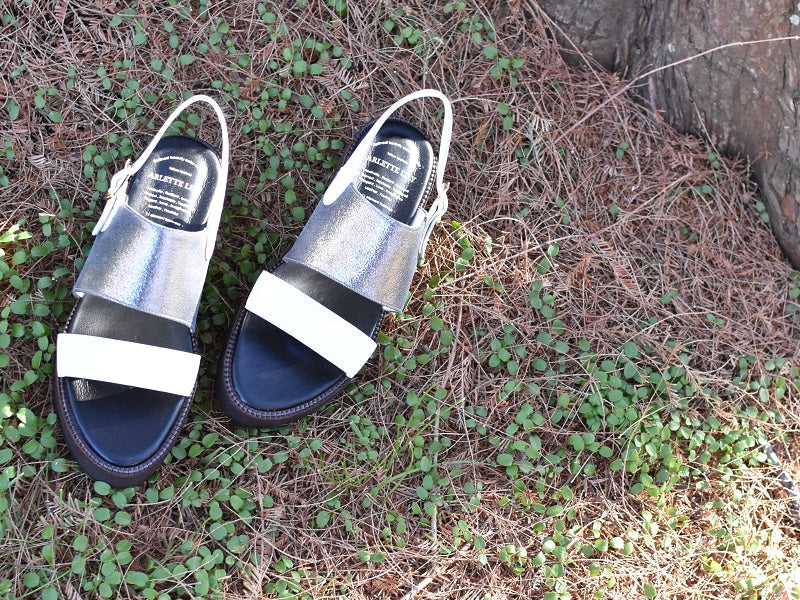 厚底ストラップサンダル　AL2510S  Silvercombi　木型 . S1642H