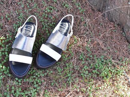 厚底ストラップサンダル　AL2510S  Silvercombi　木型 . S1642H